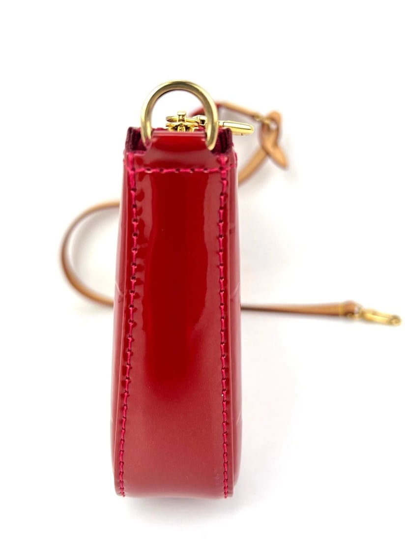 Louis Vuitton Pochette Accessories NM Vernis Rose Indien Shoulder Bag - 8