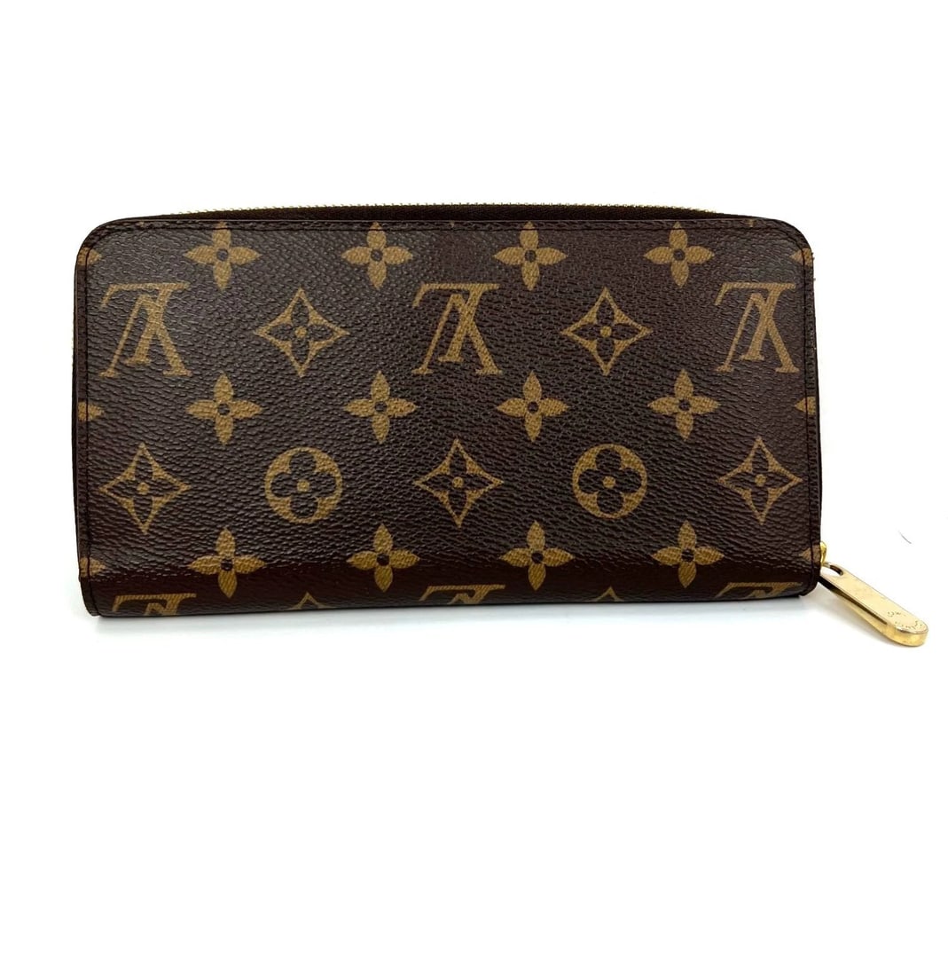 Louis Vuitton Zippy Monogram Leather Fuchsia Wallet Clutch - 2