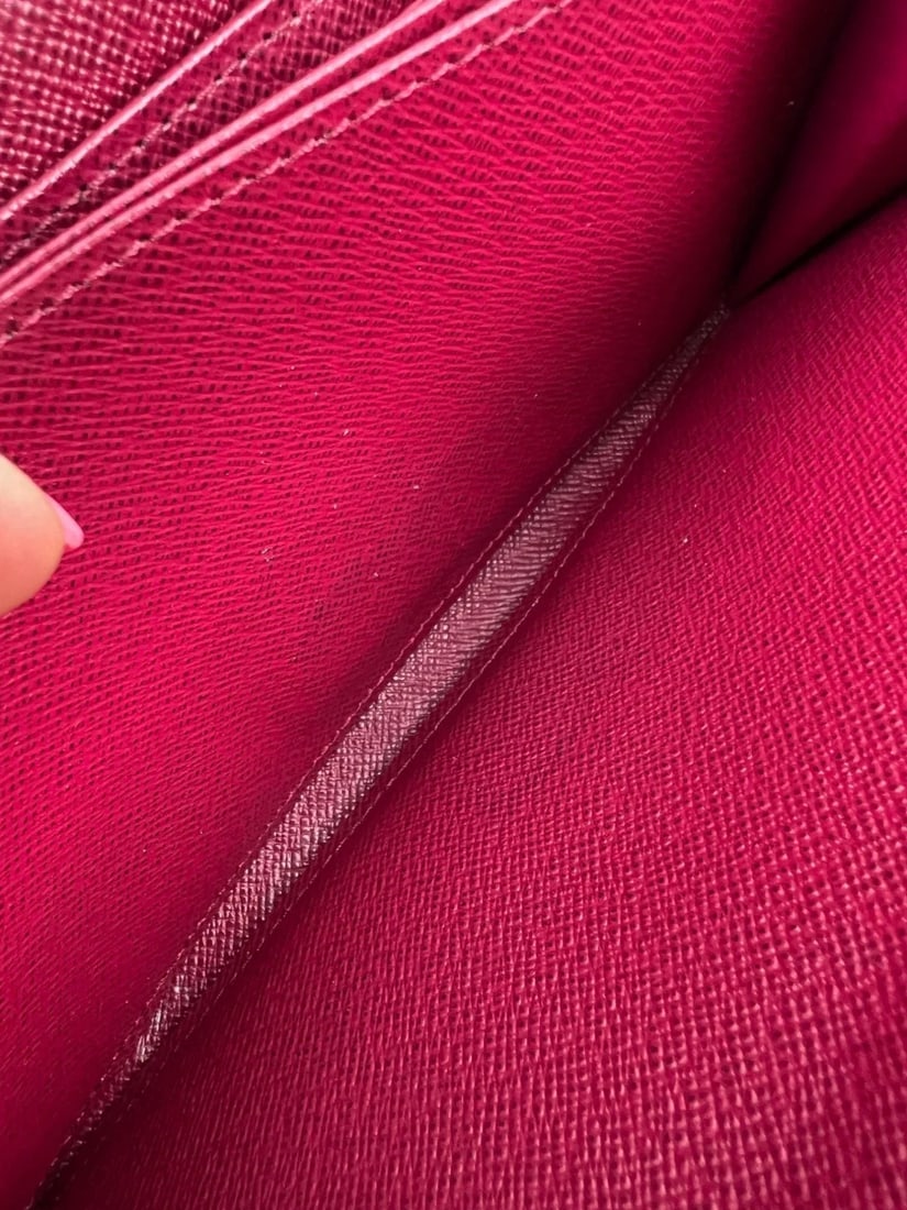 Louis Vuitton Zippy Monogram Leather Fuchsia Wallet Clutch - 5