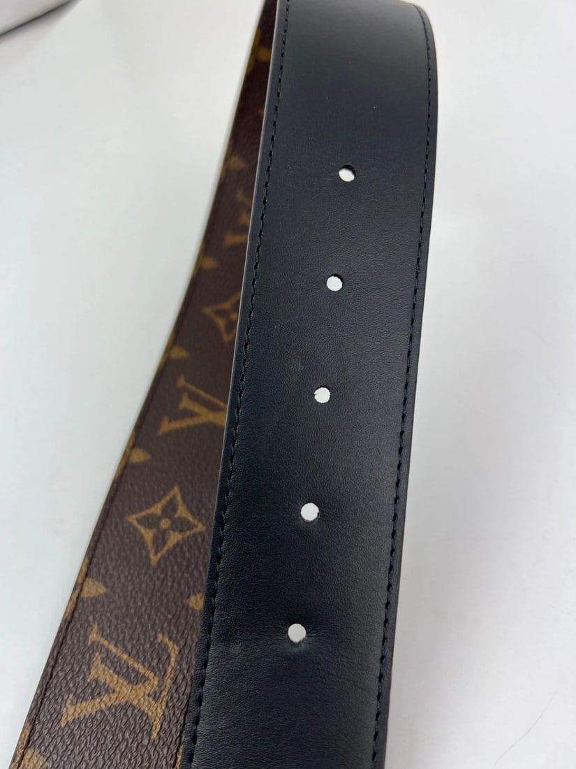 Louis Vuitton Initiales 40mm Black Reversible Monogram Belt 80/32 - 7