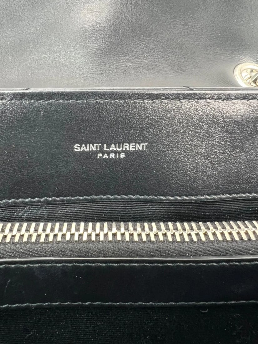 Saint Laurent Calfskin Medium Loulou Matelasse Black Shoulder Bag - 7
