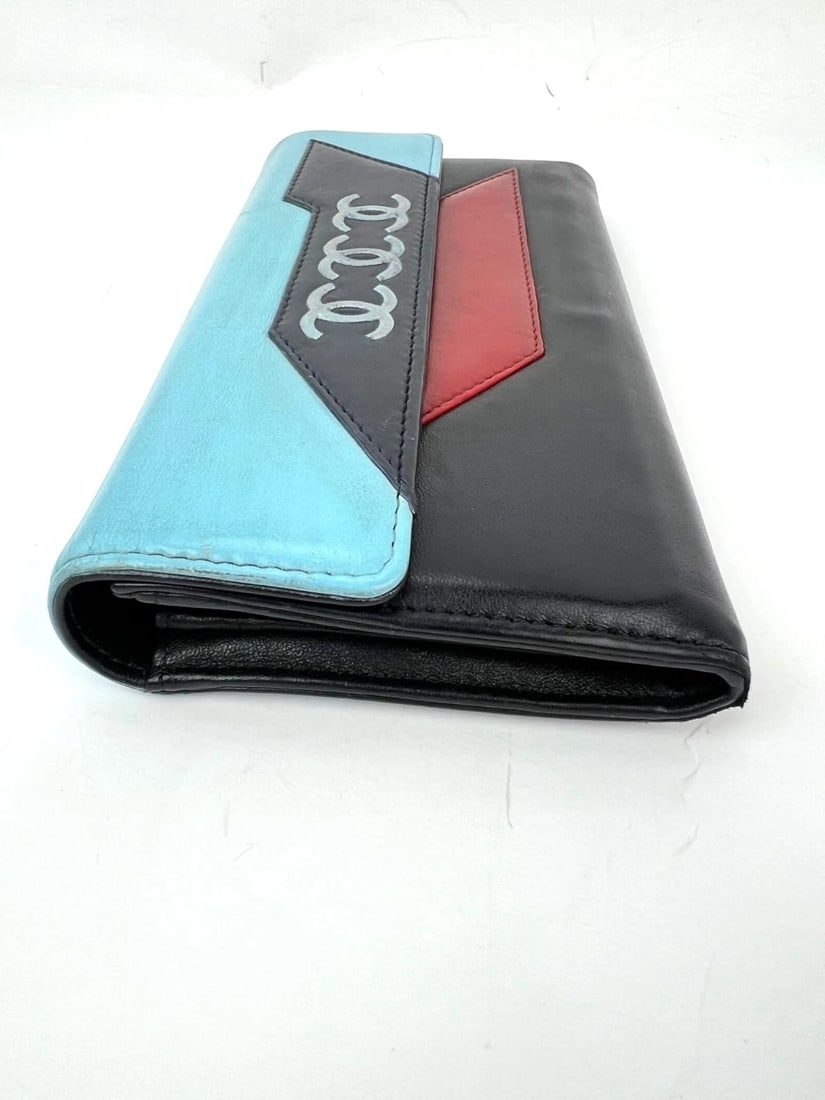Chanel Airline Triple CC Logo Long Wallet Clutch - 11