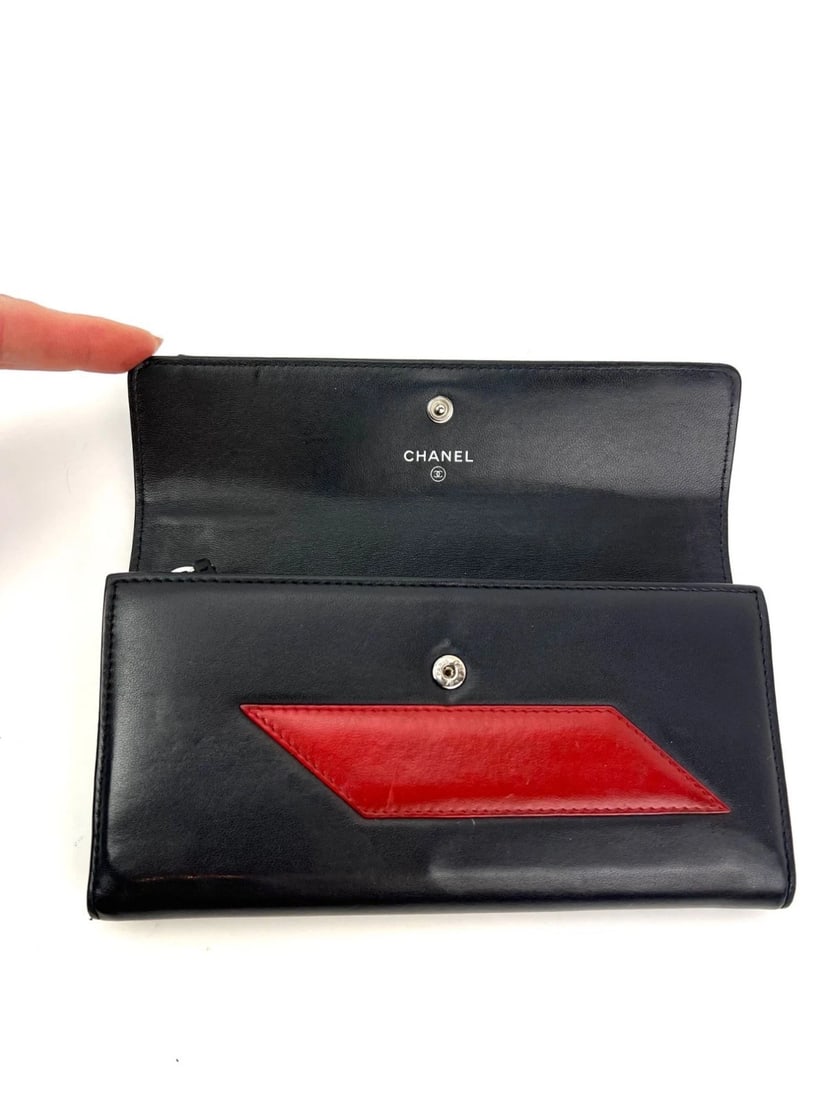 Chanel Airline Triple CC Logo Long Wallet Clutch - 8