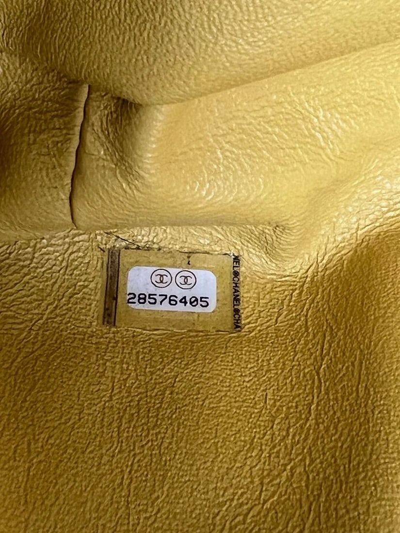 Chanel Caviar Quilted Filigree Yellow Waist Bag - 7