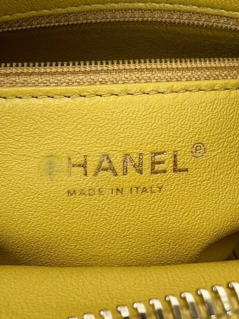 Chanel Caviar Quilted Filigree Yellow Waist Bag - 9