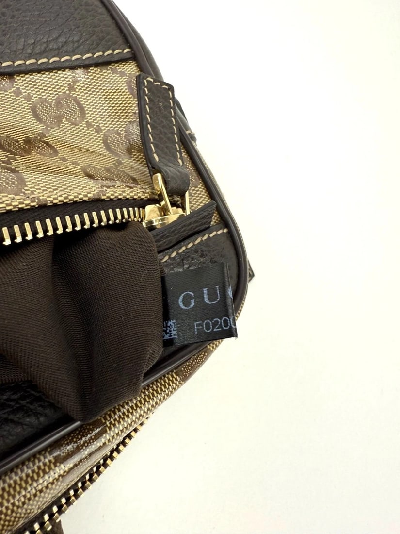 Gucci Crystal Coated GG Canvas Monogram Belt Sling Bag - 7
