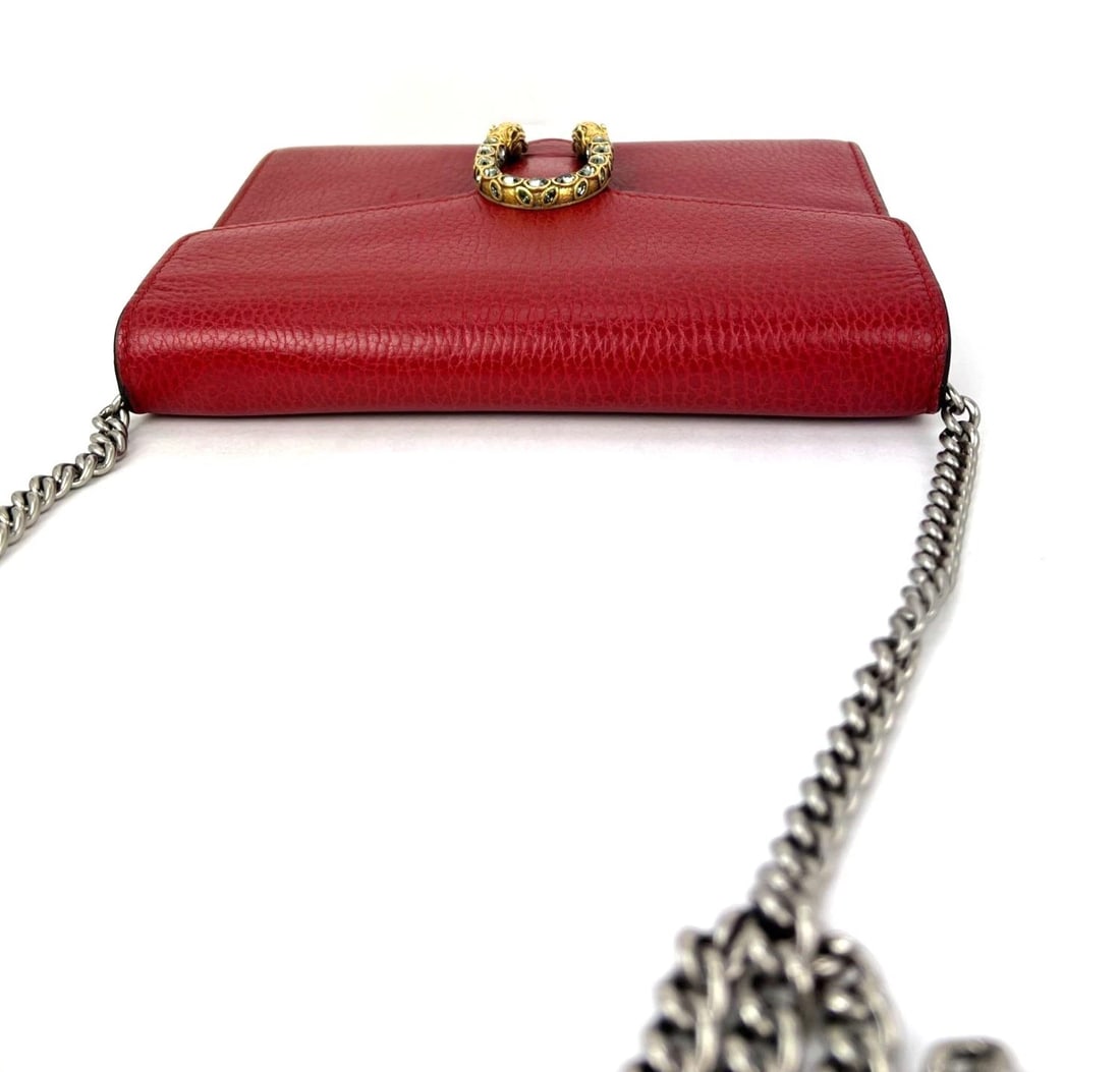 Gucci Dionysus Mini Bag Chain Wallet Hibiscus Red Crossbody Bag Clutch - 11