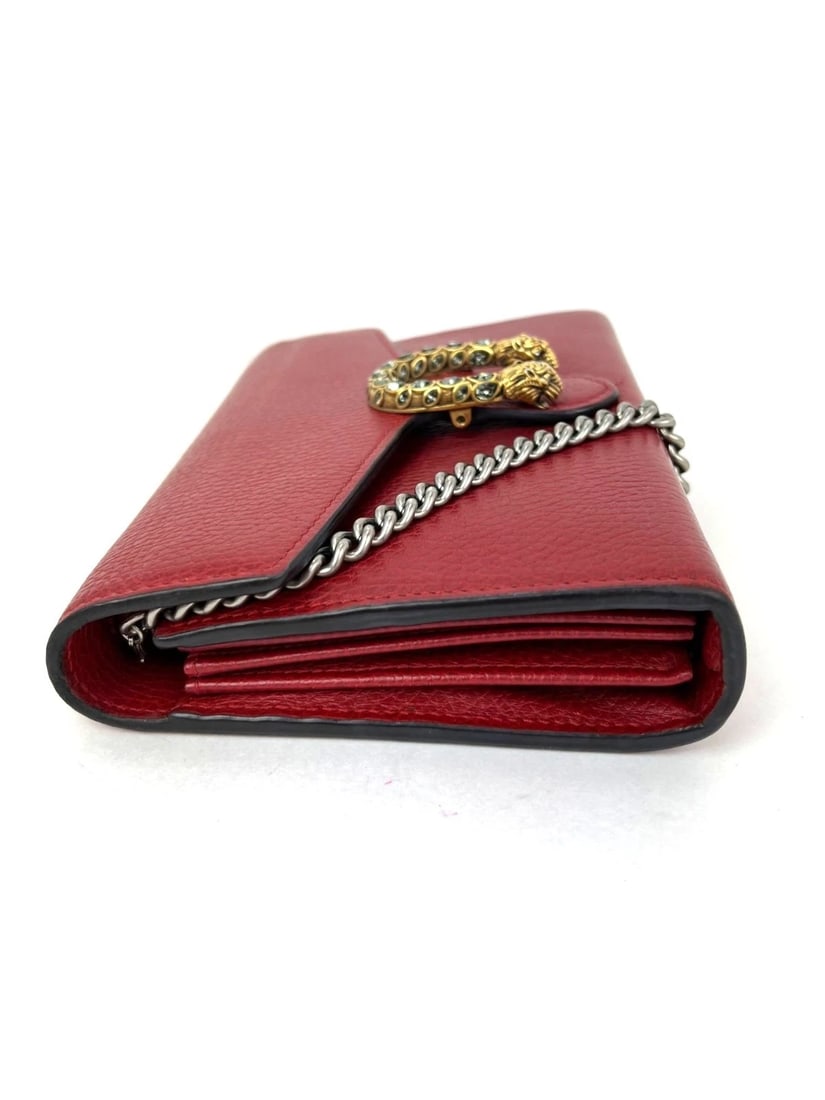 Gucci Dionysus Mini Bag Chain Wallet Hibiscus Red Crossbody Bag Clutch - 14