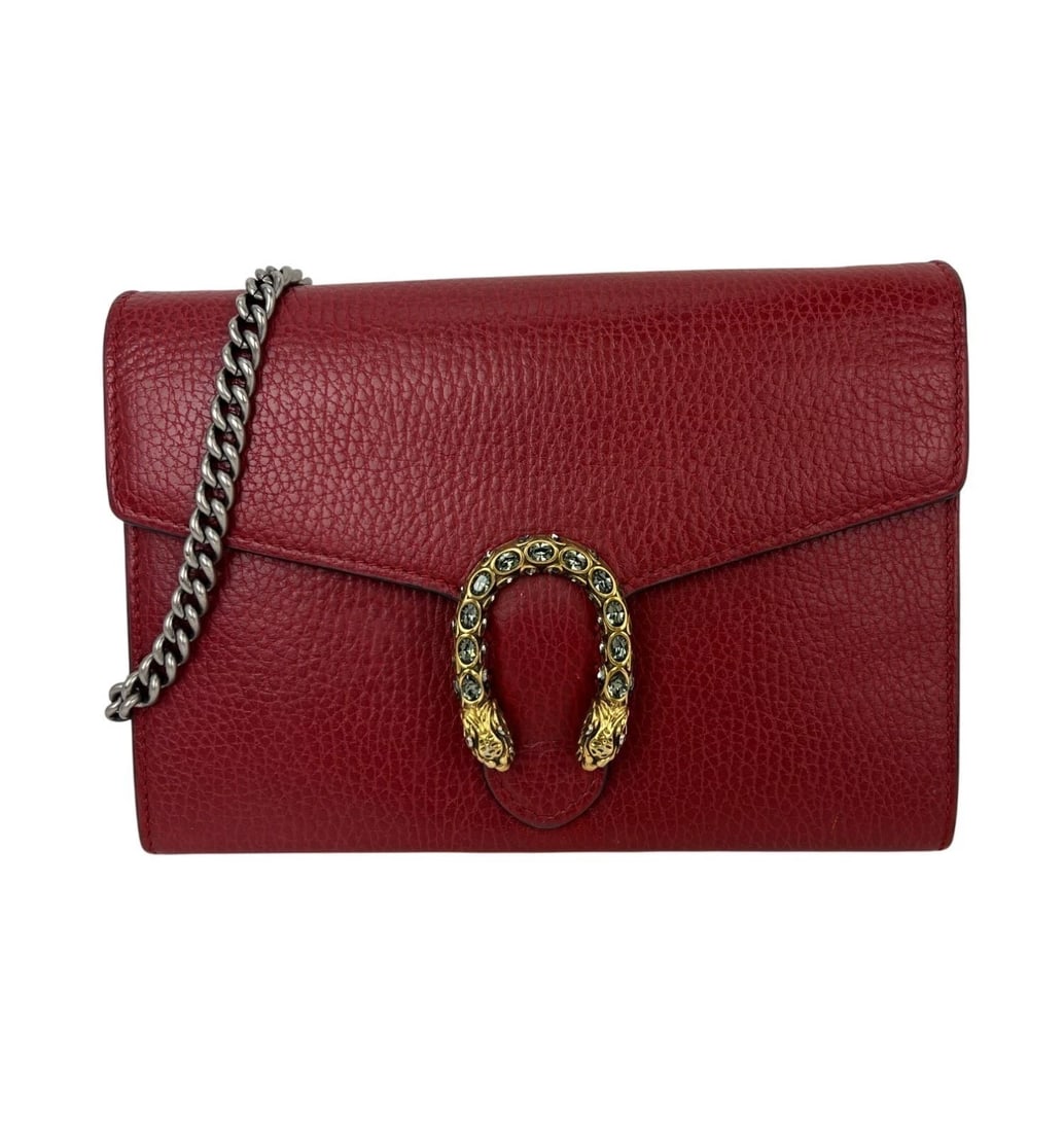 Gucci Dionysus Mini Bag Chain Wallet Hibiscus Red Crossbody Bag Clutch (1 of 19)