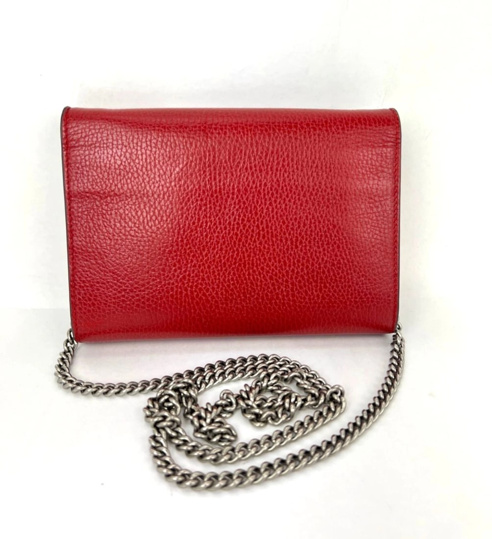Gucci Dionysus Mini Bag Chain Wallet Hibiscus Red Crossbody Bag Clutch - 3