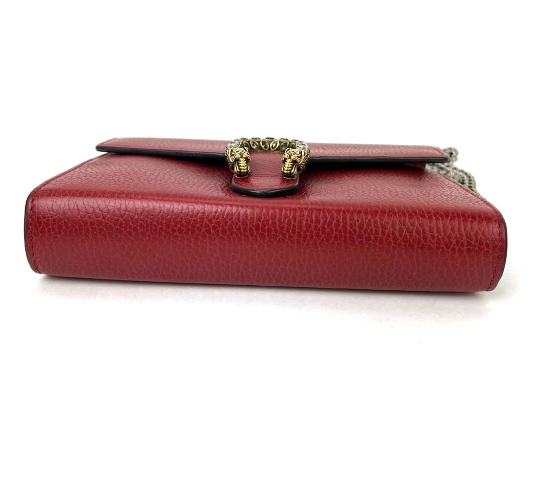Gucci Dionysus Mini Bag Chain Wallet Hibiscus Red Crossbody Bag Clutch - 4