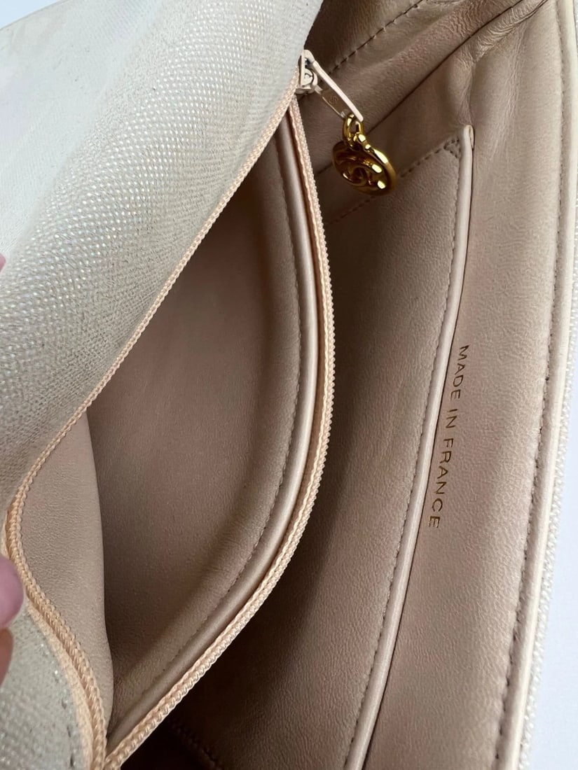 Chanel Vintage Flower Power Iridescent Camellia Suede Shoulder Bag - 5