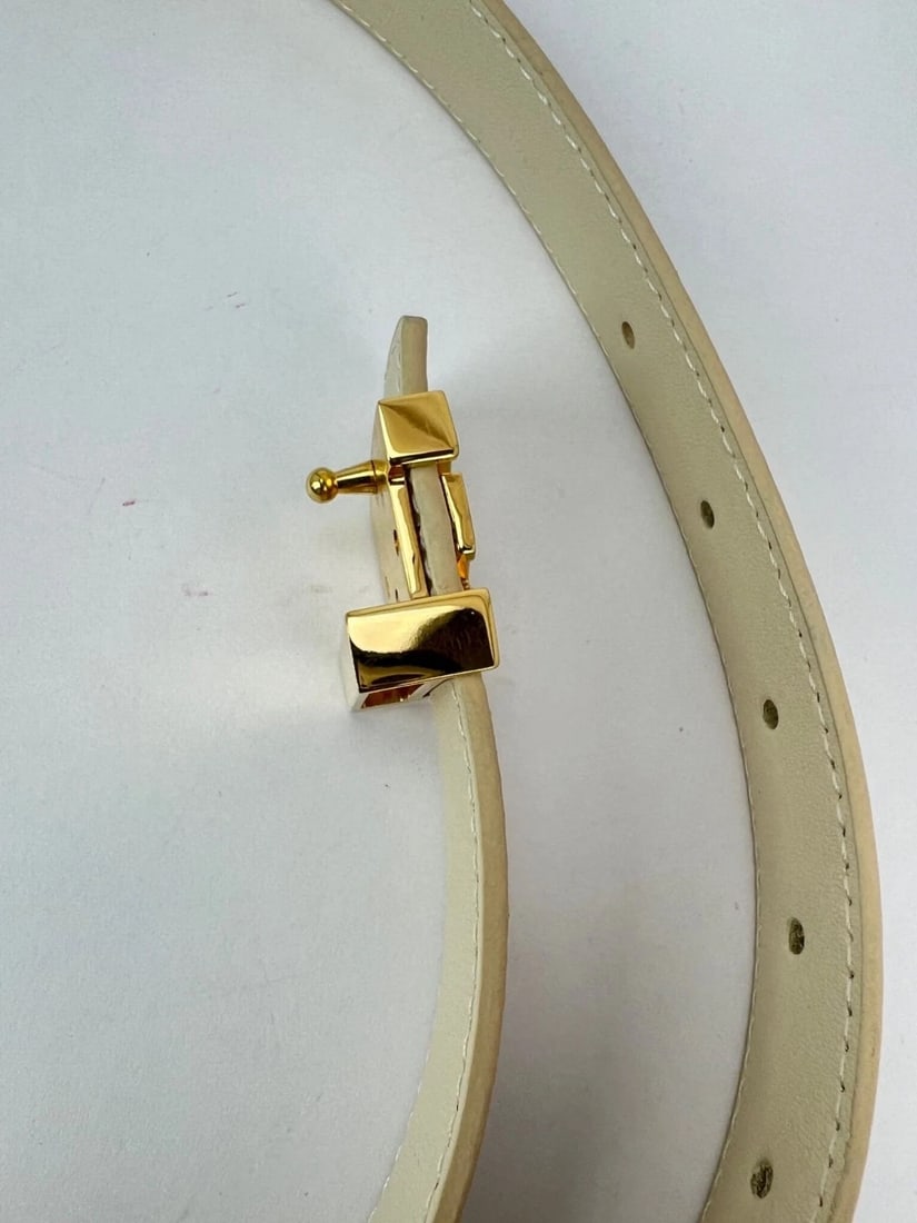 Louis Vuitton LV Initiales 25mm Reversible Damier Azur Belt 80/32 - 18