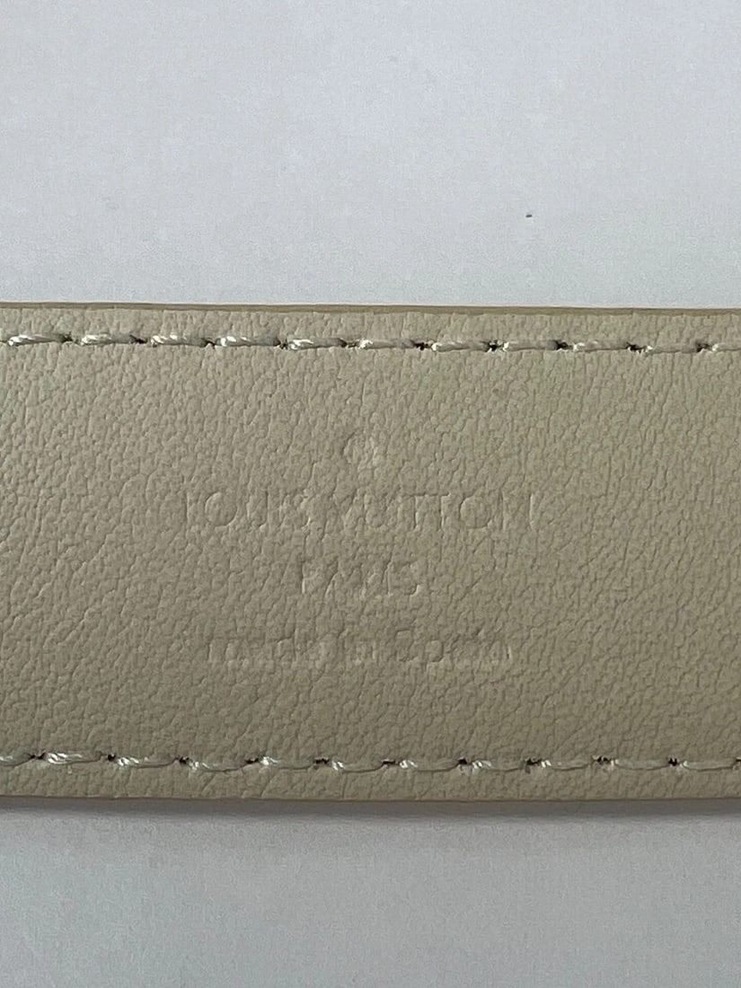Louis Vuitton LV Initiales 25mm Reversible Damier Azur Belt 80/32 - 6