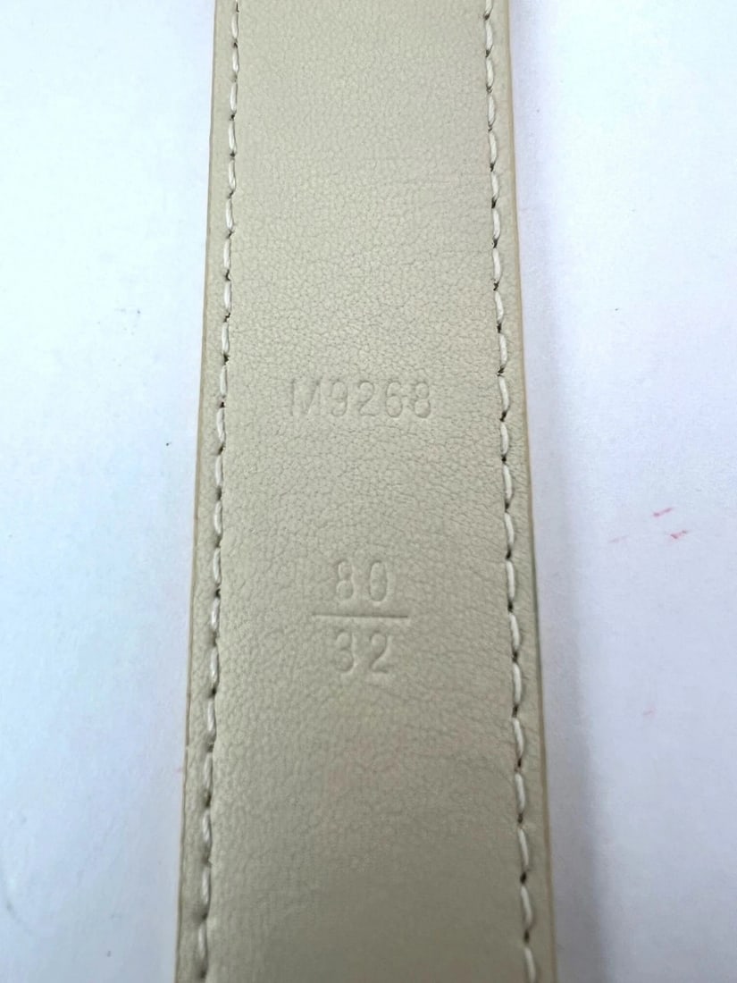 Louis Vuitton LV Initiales 25mm Reversible Damier Azur Belt 80/32 - 7