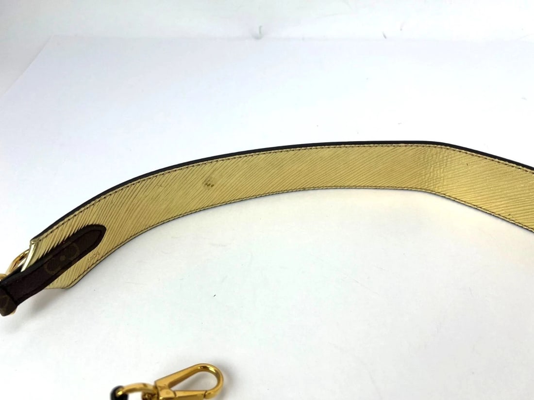 Louis Vuitton Bandouliere Reversible Monogram Gold Epi Shoulder Strap - 10