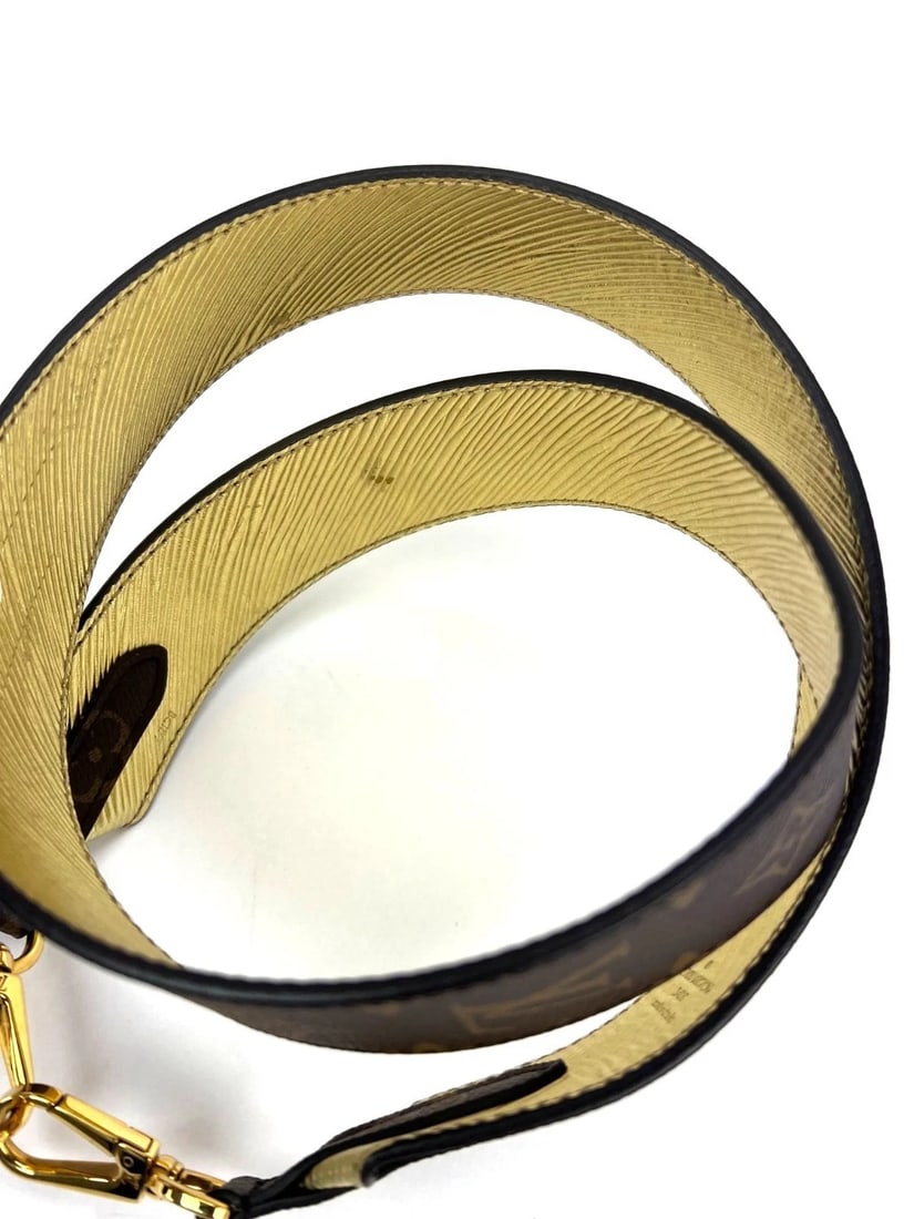 Louis Vuitton Bandouliere Reversible Monogram Gold Epi Shoulder Strap - 13