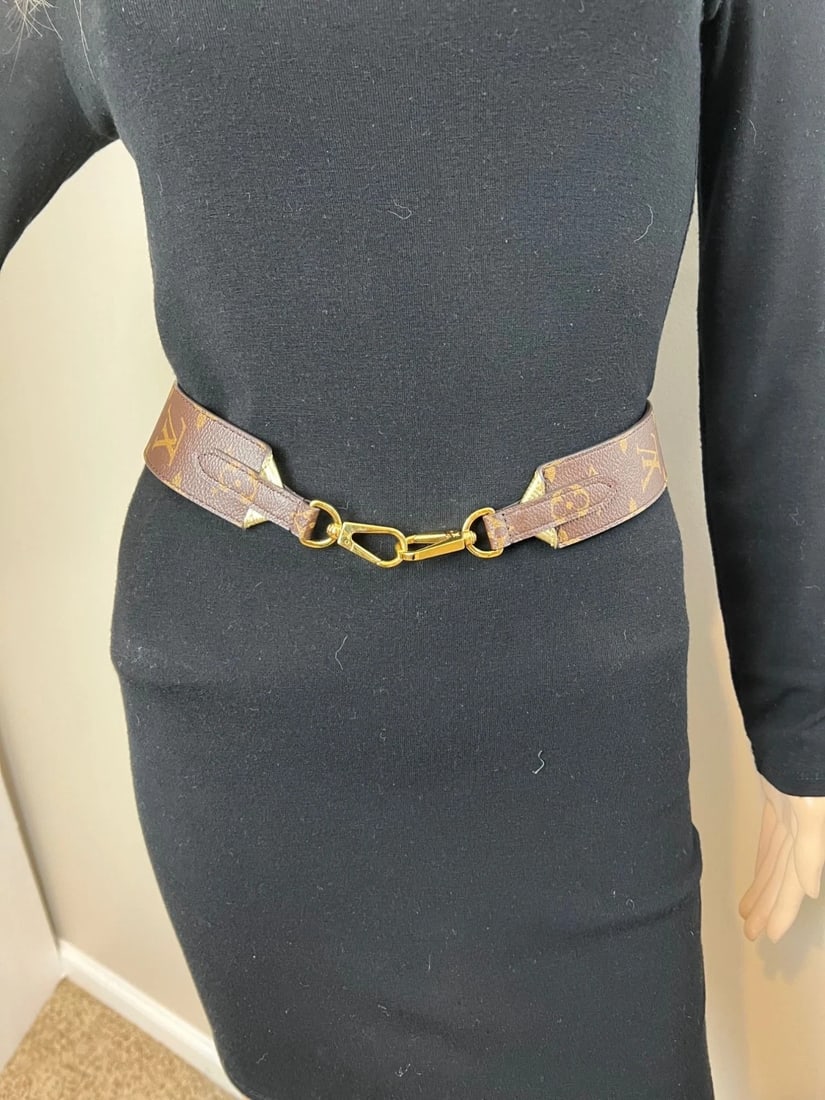 Louis Vuitton Bandouliere Reversible Monogram Gold Epi Shoulder Strap - 14