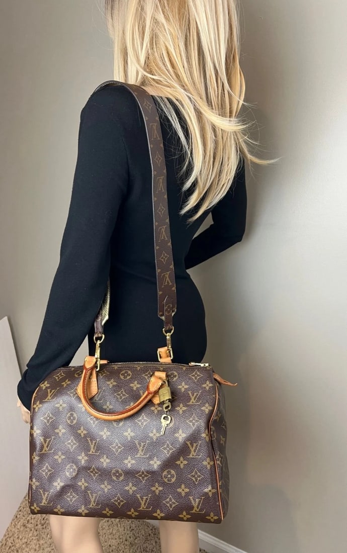 Louis Vuitton Bandouliere Reversible Monogram Gold Epi Shoulder Strap - 15