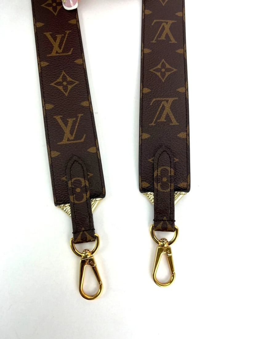 Louis Vuitton Bandouliere Reversible Monogram Gold Epi Shoulder Strap - 3