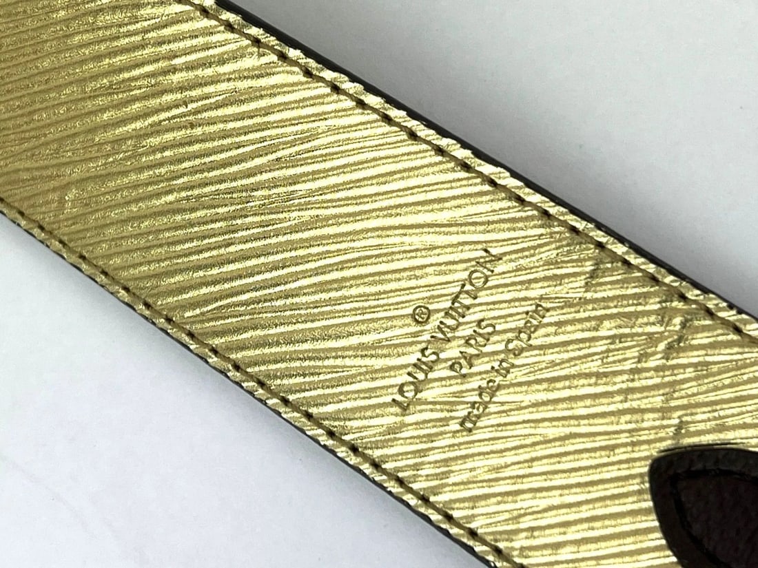 Louis Vuitton Bandouliere Reversible Monogram Gold Epi Shoulder Strap - 7