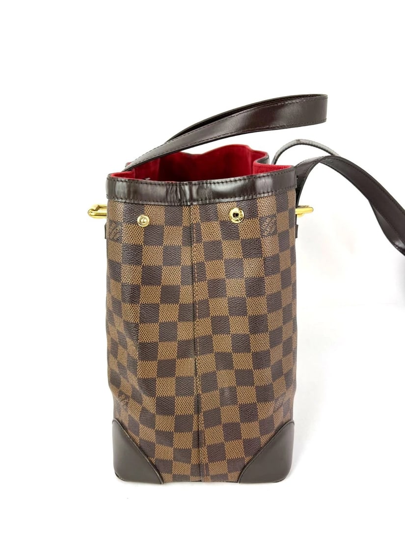 Louis Vuitton Hampstead MM Damier Ebene Tote Shoulder Bag - 12