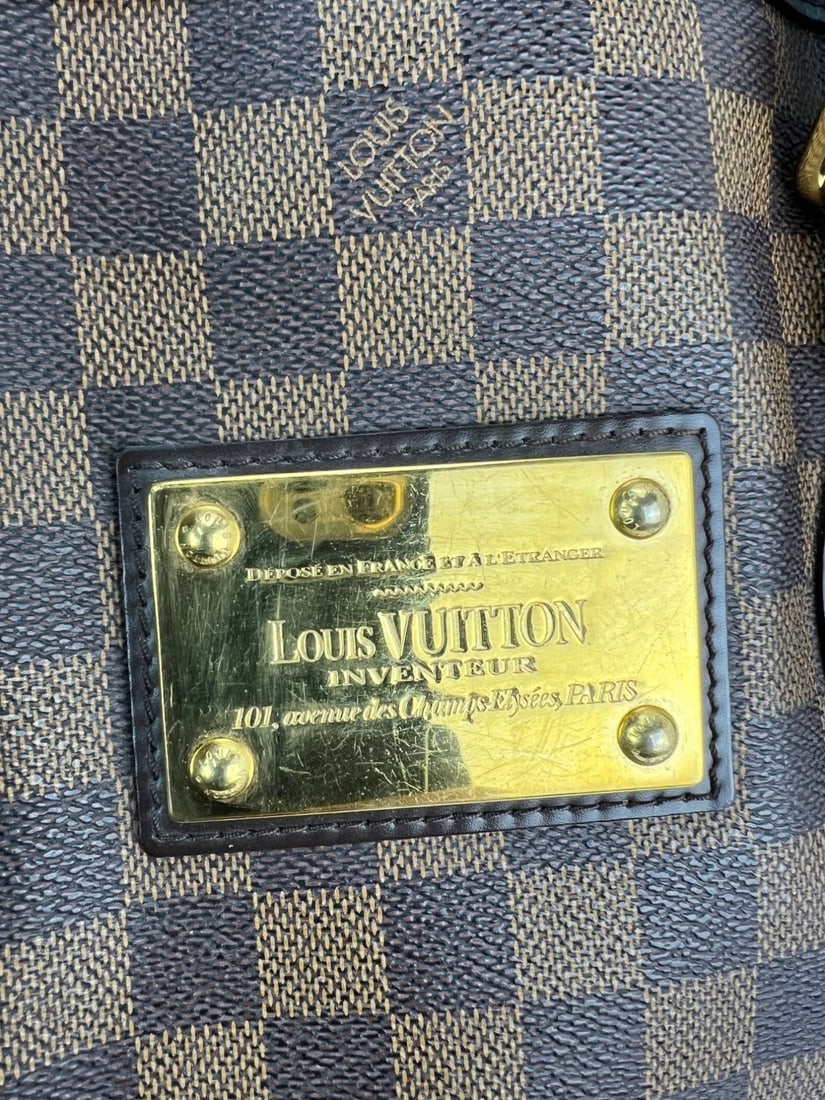 Louis Vuitton Hampstead MM Damier Ebene Tote Shoulder Bag - 14