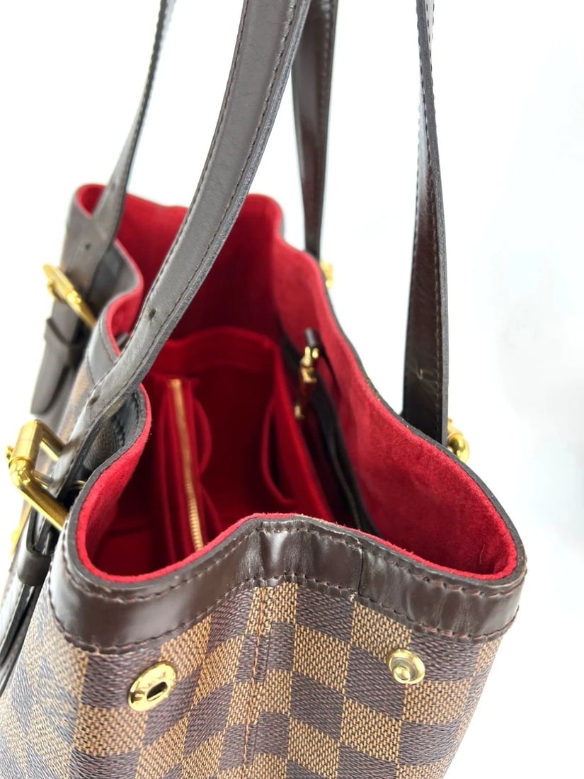 Louis Vuitton Hampstead MM Damier Ebene Tote Shoulder Bag - 9