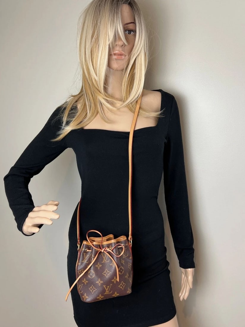Louis Vuitton Monogram Nano Noe Bucket Crossbody Bag - 13