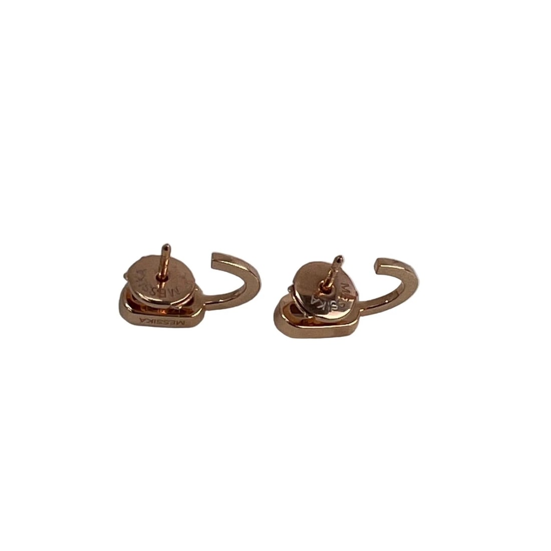 Messika Move Uno Mini Hoops 18K Rose Gold Diamond Earrings - 7