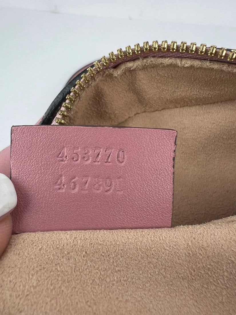 Gucci Guccissima Camera Pink Leather Crossbody Bag - 6