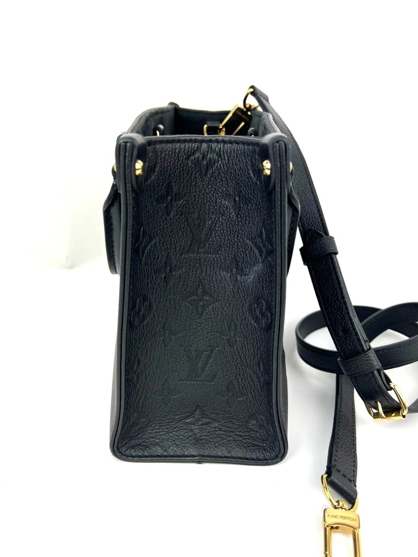 Louis Vuitton OnTheGo PM Giant Monogram Empreinte Black Leather Tote - 4