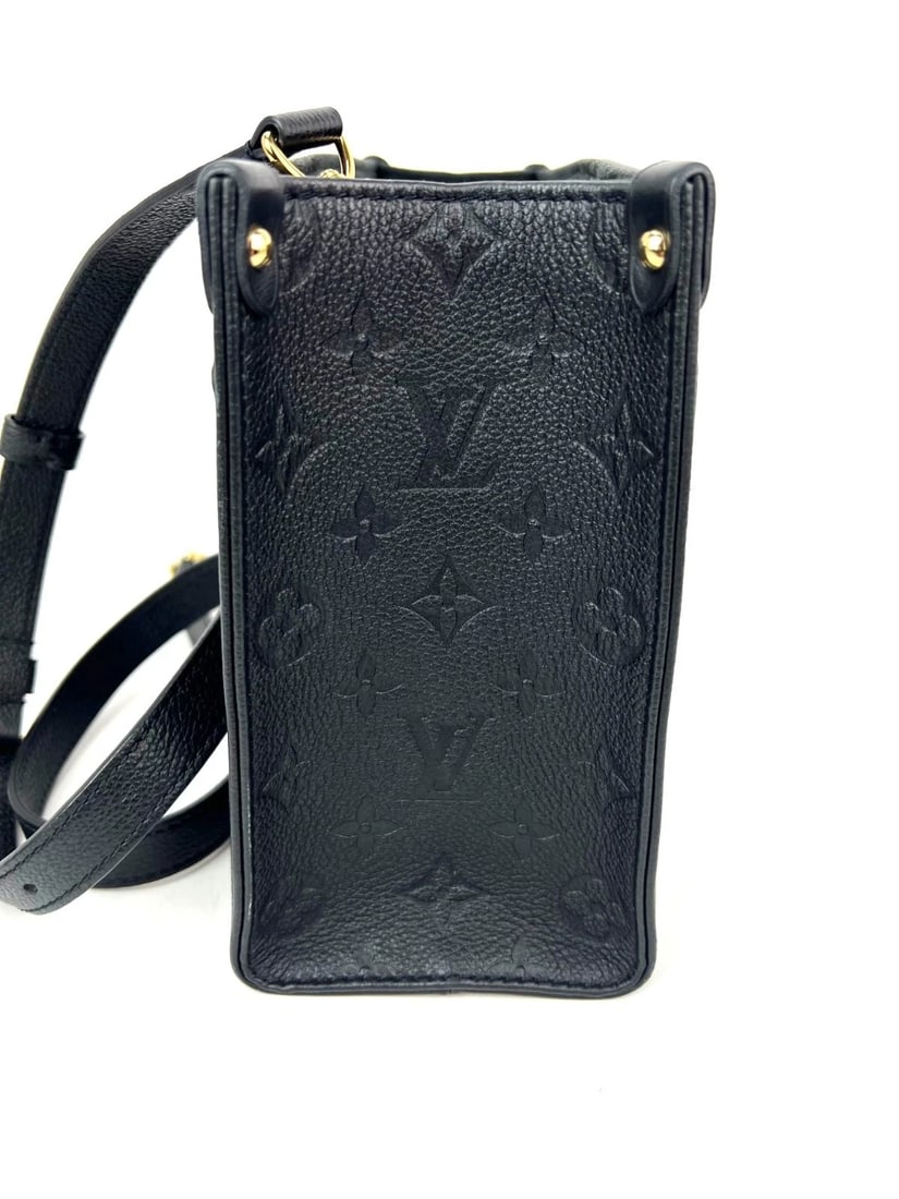 Louis Vuitton OnTheGo PM Giant Monogram Empreinte Black Leather Tote - 9
