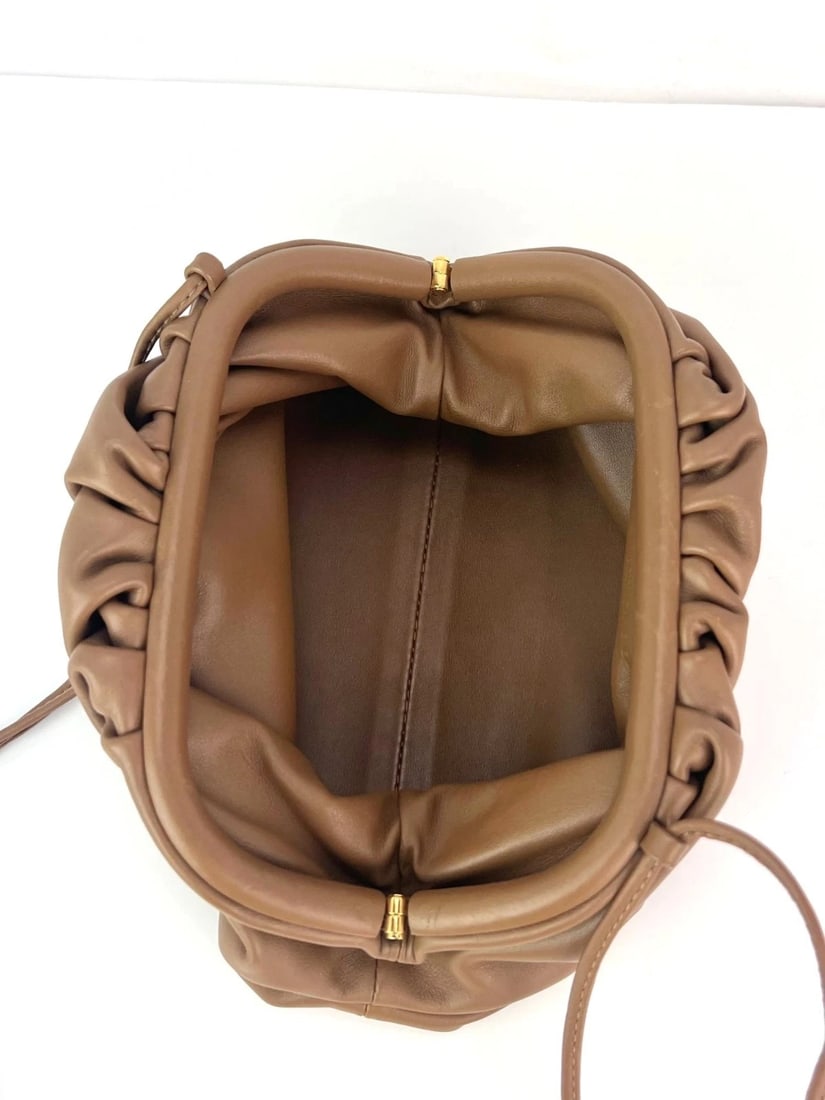 Bottega Veneta Mini Pouch Carmel Leather Crossbody Clutch Bag - 5