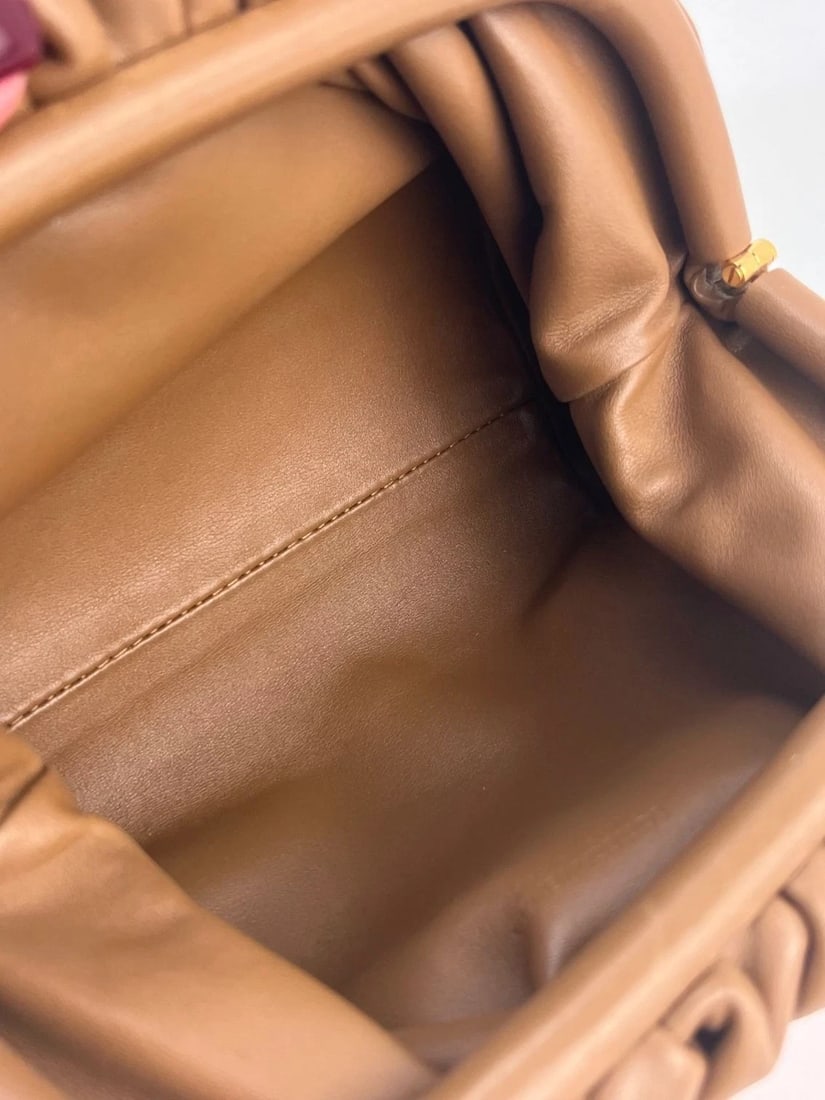 Bottega Veneta Mini Pouch Carmel Leather Crossbody Clutch Bag - 8
