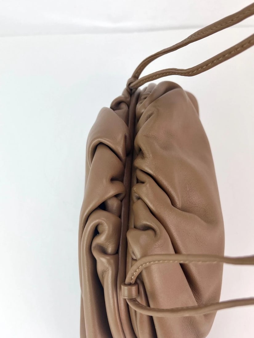 Bottega Veneta Mini Pouch Carmel Leather Crossbody Clutch Bag - 9