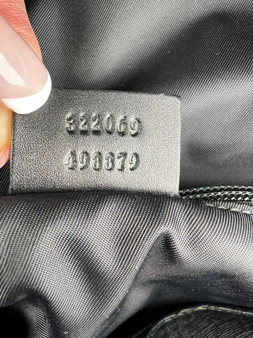 Gucci GG Supreme Medium Day Gray Black Backpack - 6