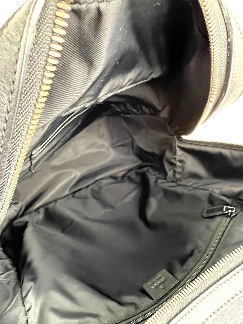 Gucci GG Supreme Medium Day Gray Black Backpack - 7
