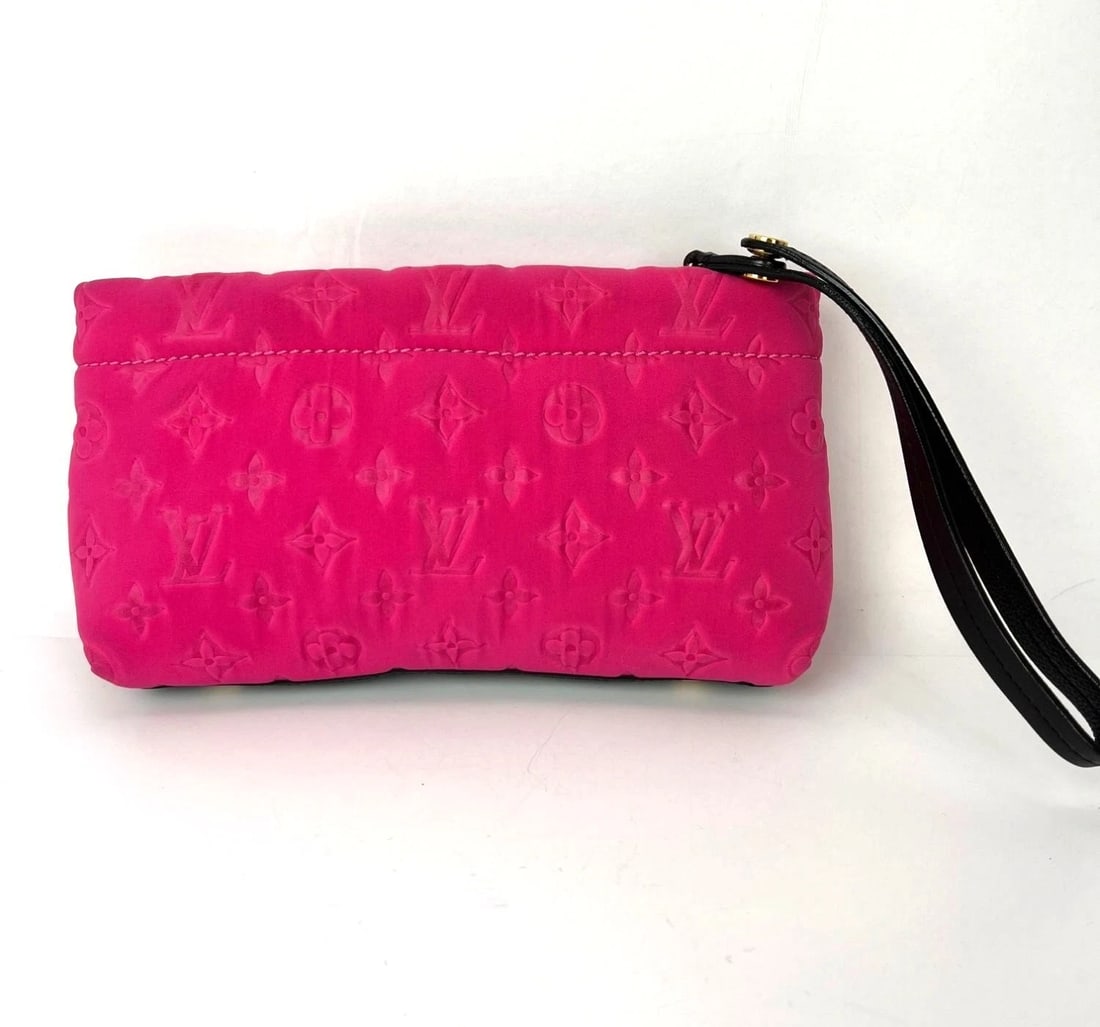 Louis Vuitton Scuba Fuchsia Pochette Wristlet or Clutch Bag LIMITED ED - 2