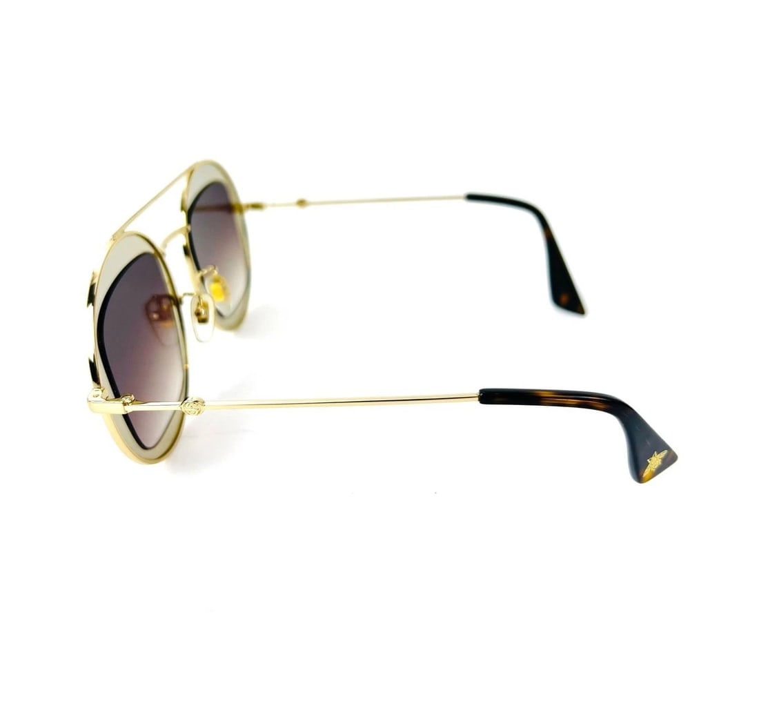 Gucci Round Frame Sylvie Web Sunglasses GG0105S - 10