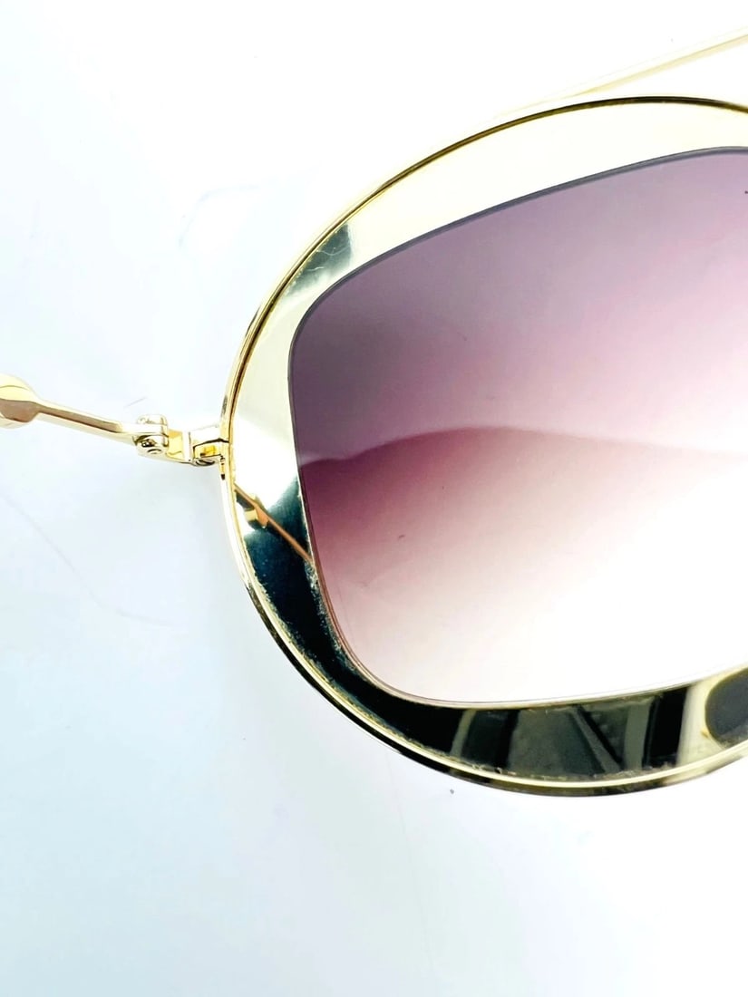 Gucci Round Frame Sylvie Web Sunglasses GG0105S - 11