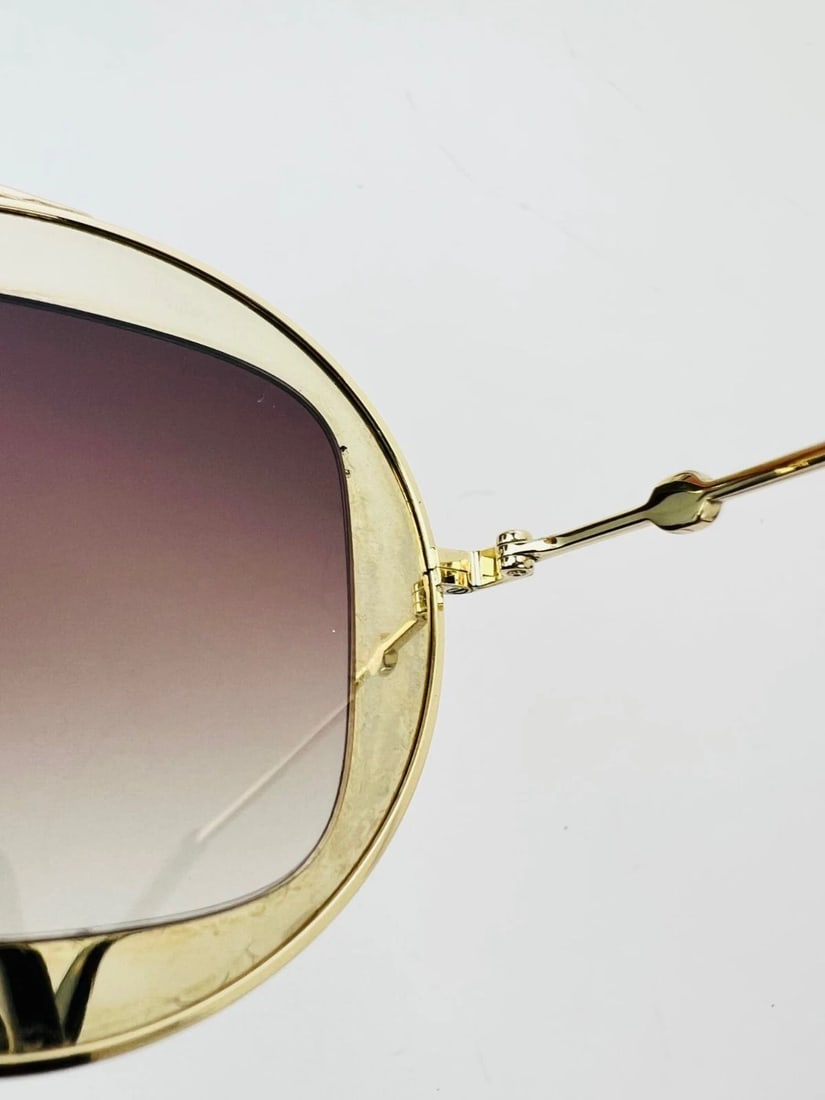 Gucci Round Frame Sylvie Web Sunglasses GG0105S - 13