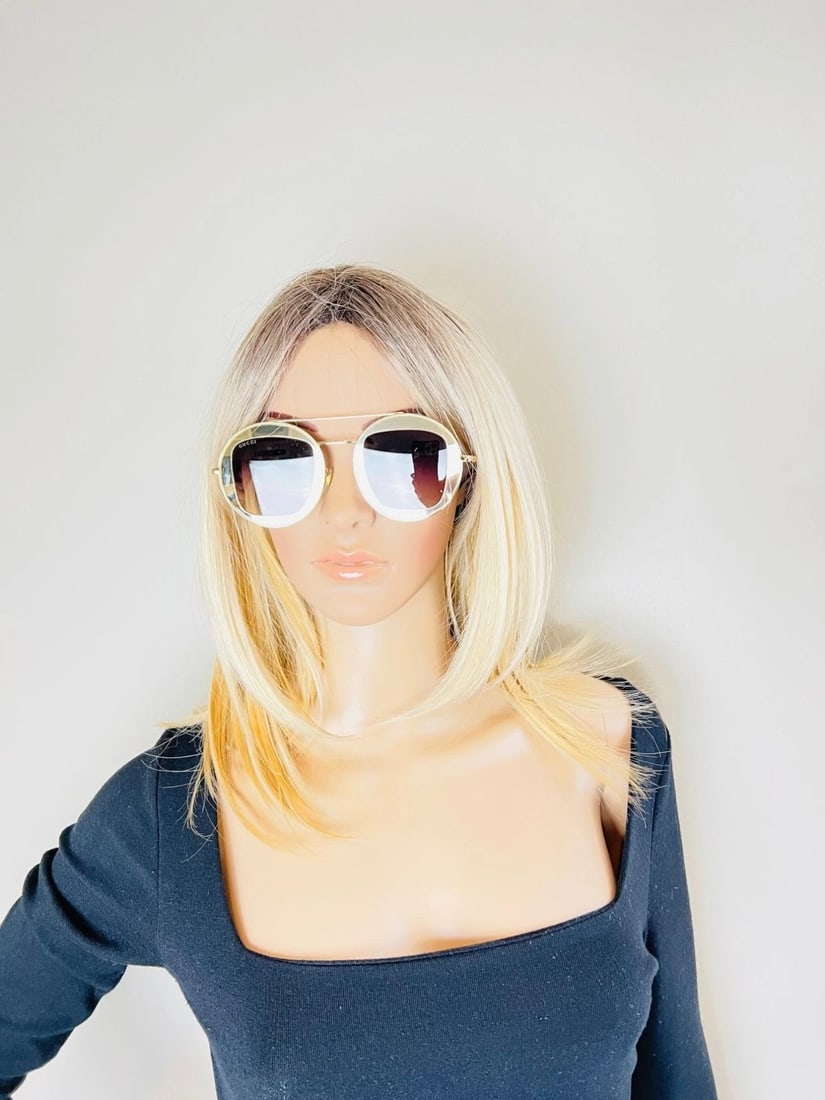 Gucci Round Frame Sylvie Web Sunglasses GG0105S - 15