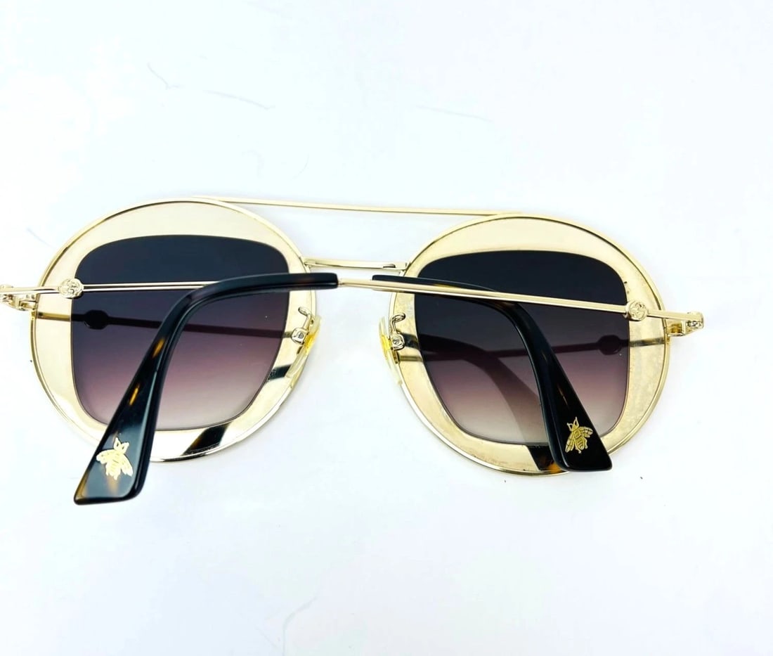 Gucci Round Frame Sylvie Web Sunglasses GG0105S - 2
