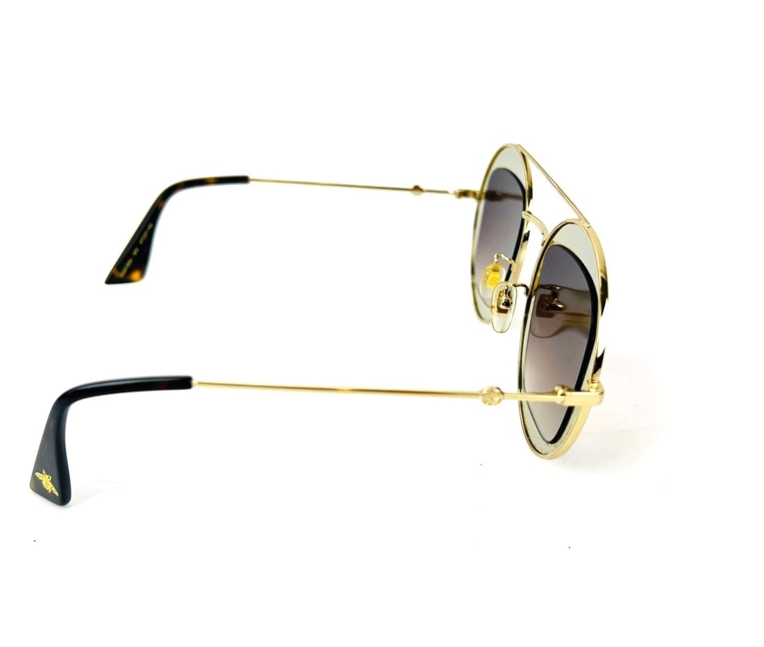 Gucci Round Frame Sylvie Web Sunglasses GG0105S - 9
