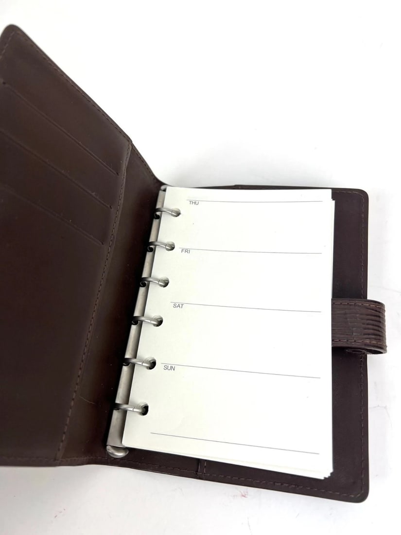 Louis Vuitton Brown Epi Small Agenda Booklet - 16