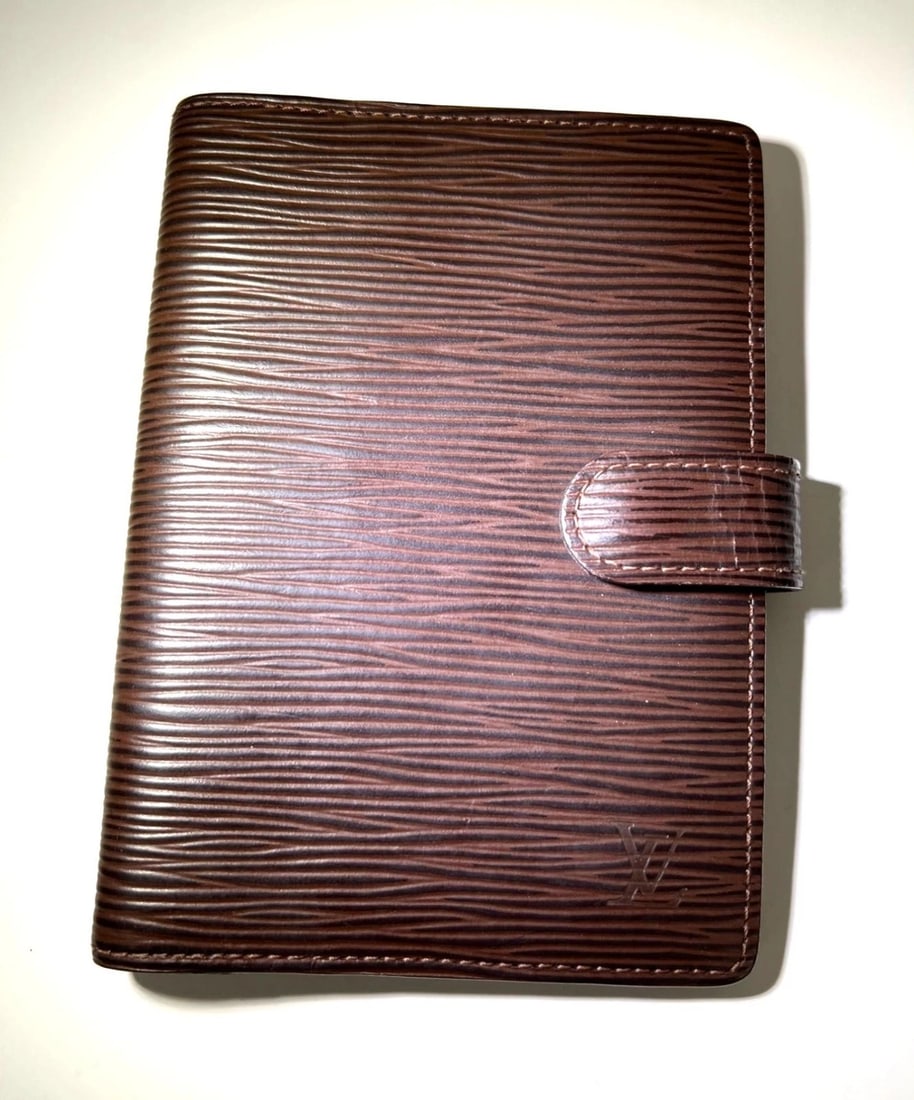 Louis Vuitton Brown Epi Small Agenda Booklet - 17