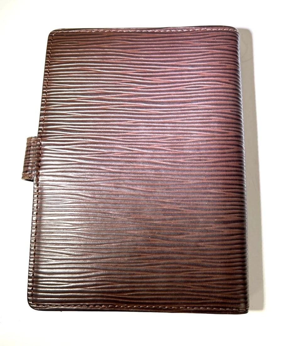 Louis Vuitton Brown Epi Small Agenda Booklet - 3