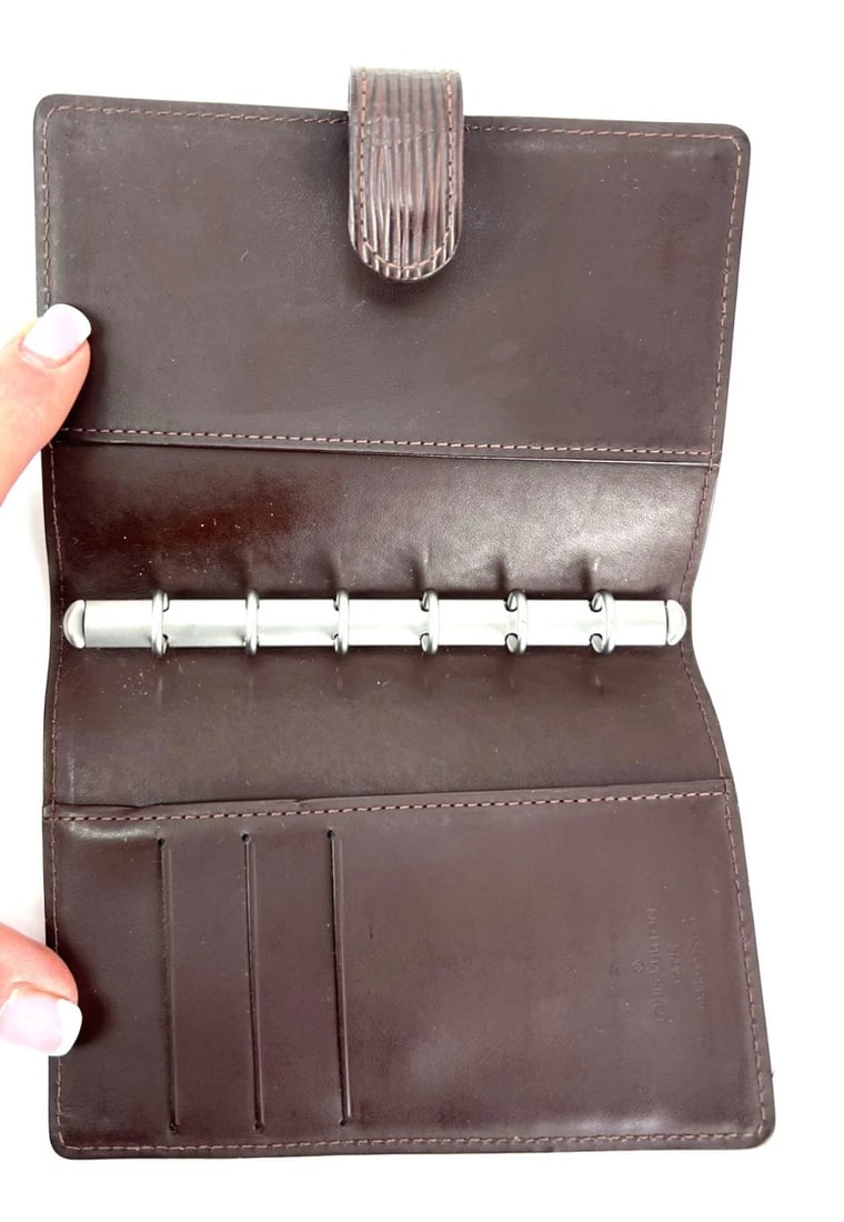 Louis Vuitton Brown Epi Small Agenda Booklet - 8
