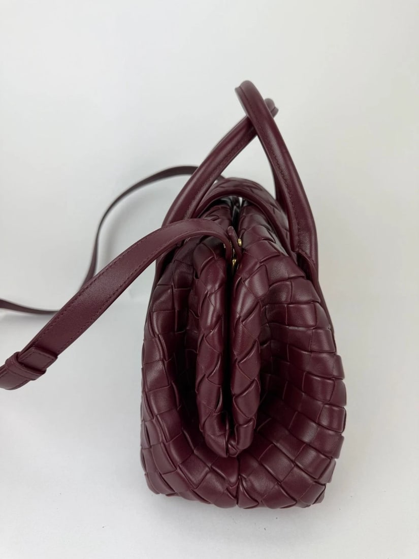 Bottega Veneta Nappa Intrecciato Teen The Lauren 1980 Bauletto Barolo Bag - 8